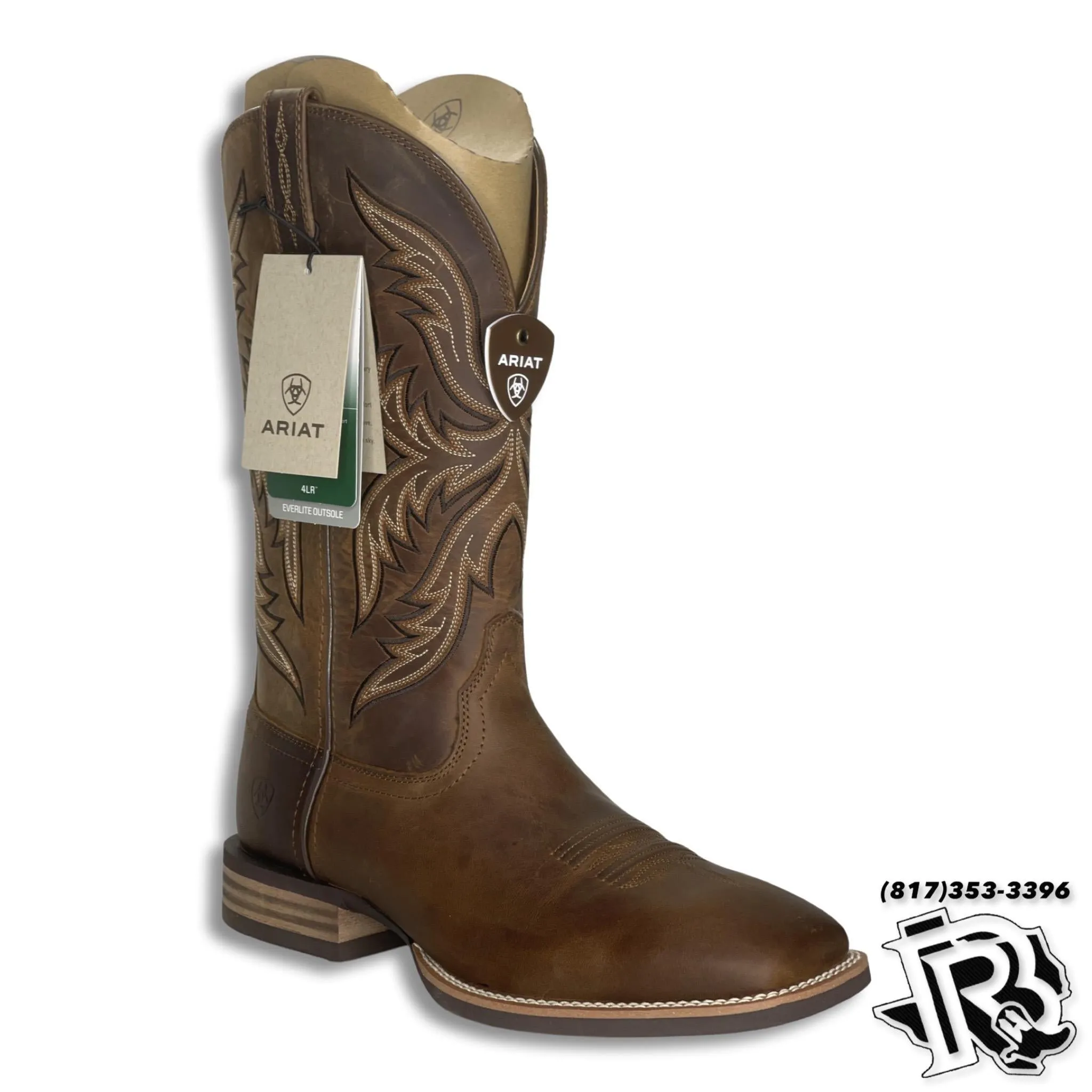 “ EVERLITE FAST TIME” | MEN ARIAT WESTERN BOOTS BROWN