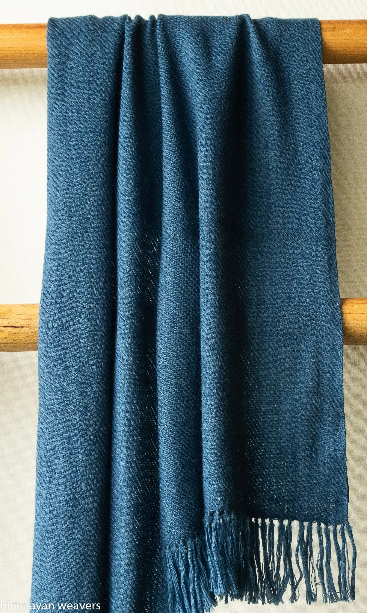 100% WOOL SCARF HANDMADE- DYED WITH NATURAL INDIGO