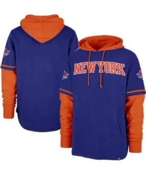 '47 Men's NBA New York Knicks Trifecta Shortstop Pullover Hoodie