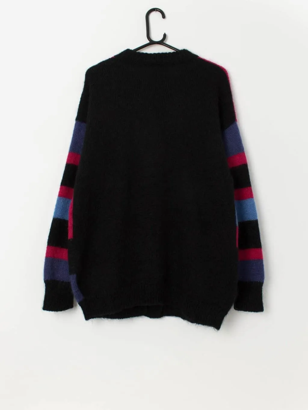 90s vintage oversized colour block cardigan – Medium