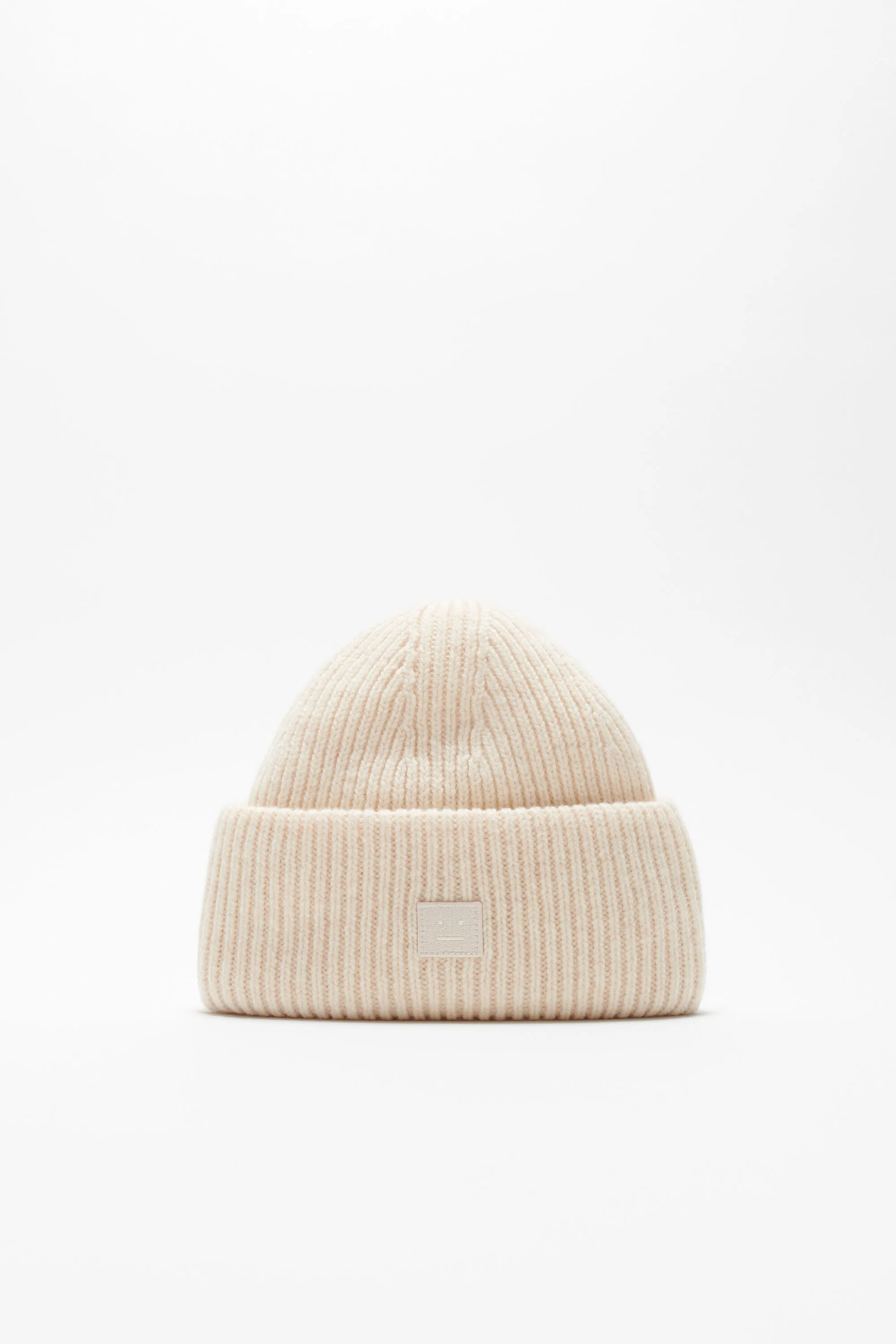 Acne Studios Small Face Logo Beanie(Oatmeal Melange)