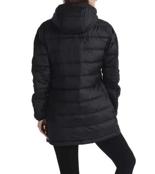 adidas Essentials 3-Streifen Light Hooded Damen Daunen-Parka wasserabweisende Übergangs-Jacke HZ4428 Schwarz