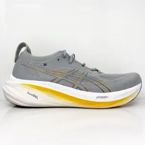 Asics Mens Gel Nimbus 26 1011B794 Gray Running Shoes Sneakers Size 12