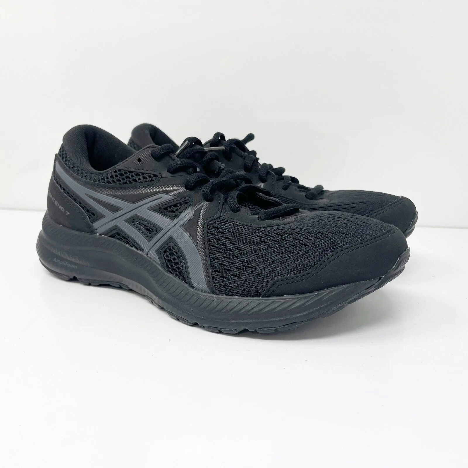 Asics Womens Gel Contend 7 1012A911 Black Running Shoes Sneakers Size 7