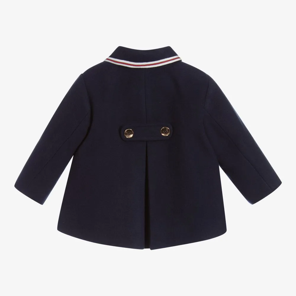 Baby Boys Navy Blue Coat 