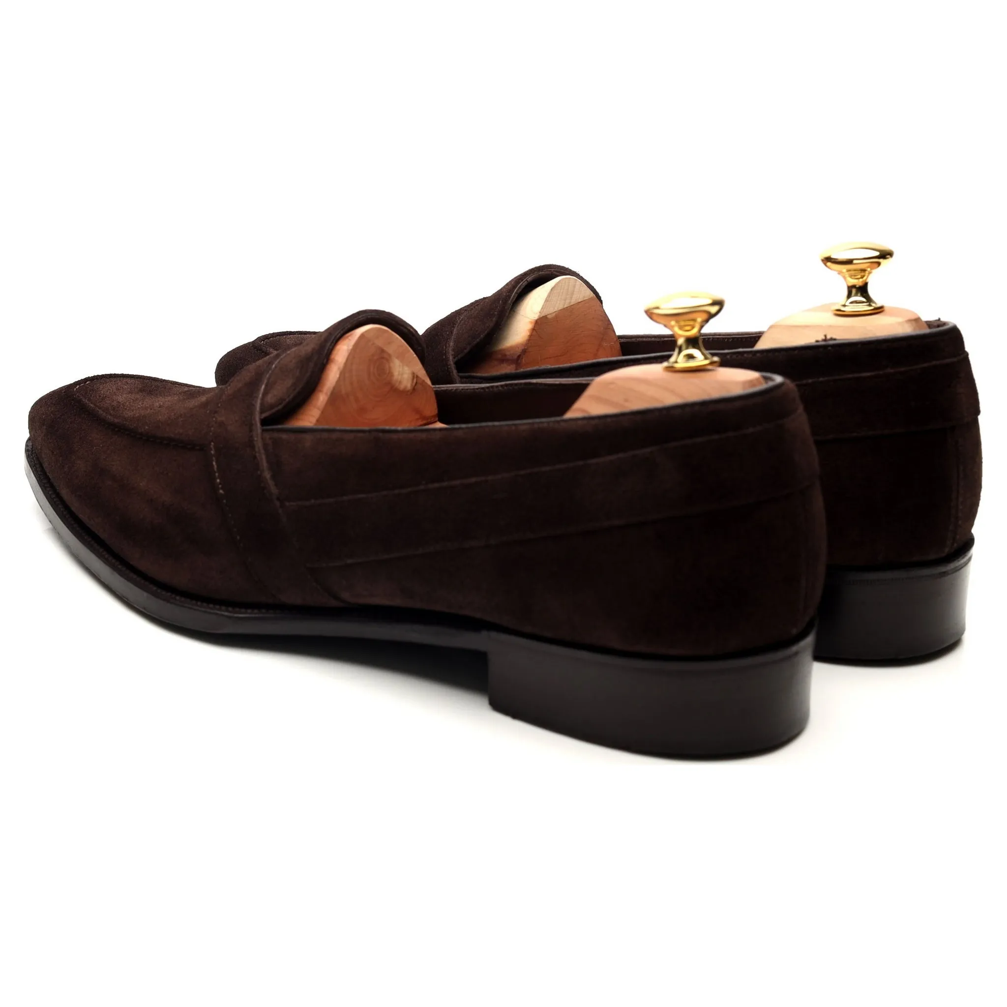 'Baron' Dark Brown Suede Loafers UK 11.5 E