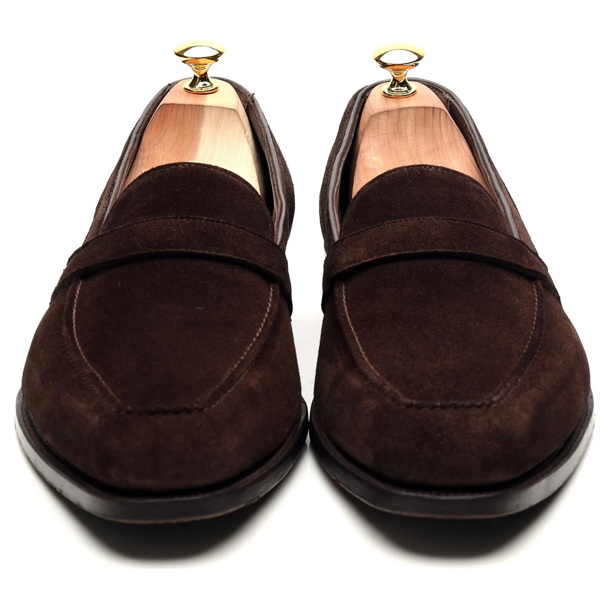 'Baron' Dark Brown Suede Loafers UK 11.5 E