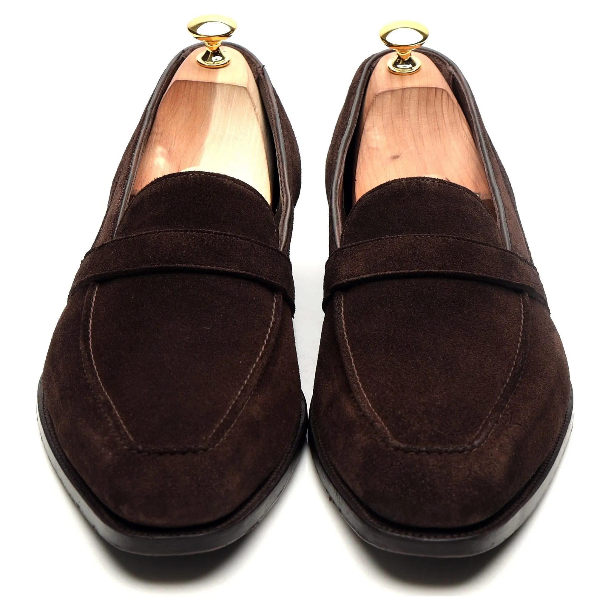 'Baron' Dark Brown Suede Loafers UK 11.5 E