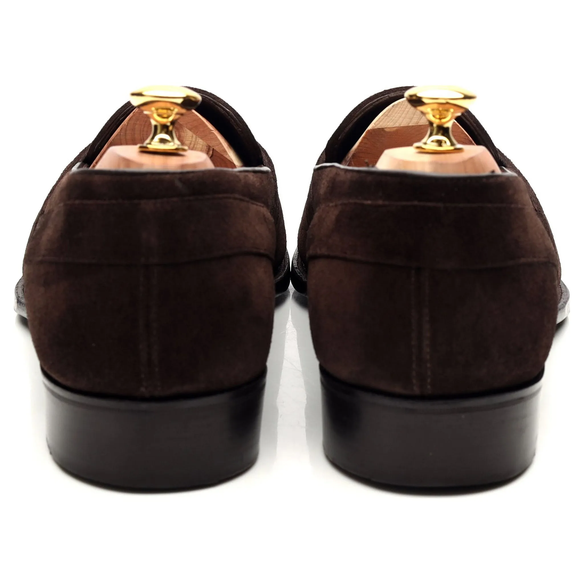 'Baron' Dark Brown Suede Loafers UK 11.5 E