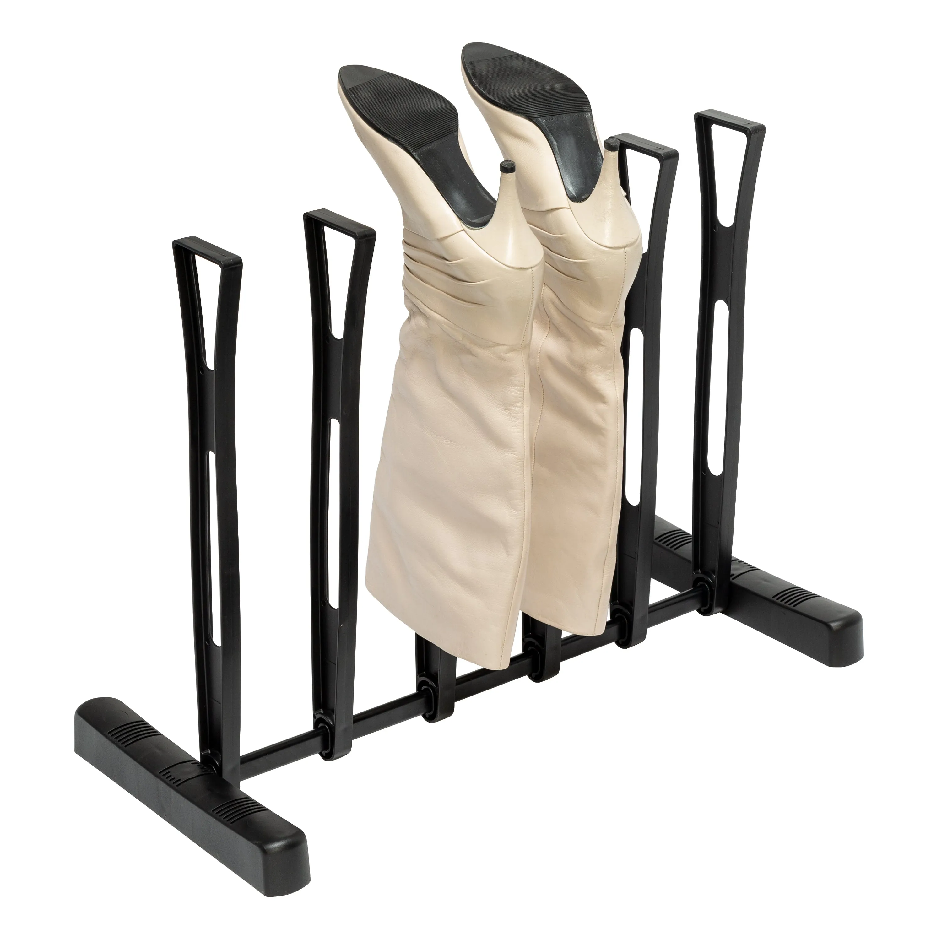 Black 3-Pair Boot Storage and Drying Rack