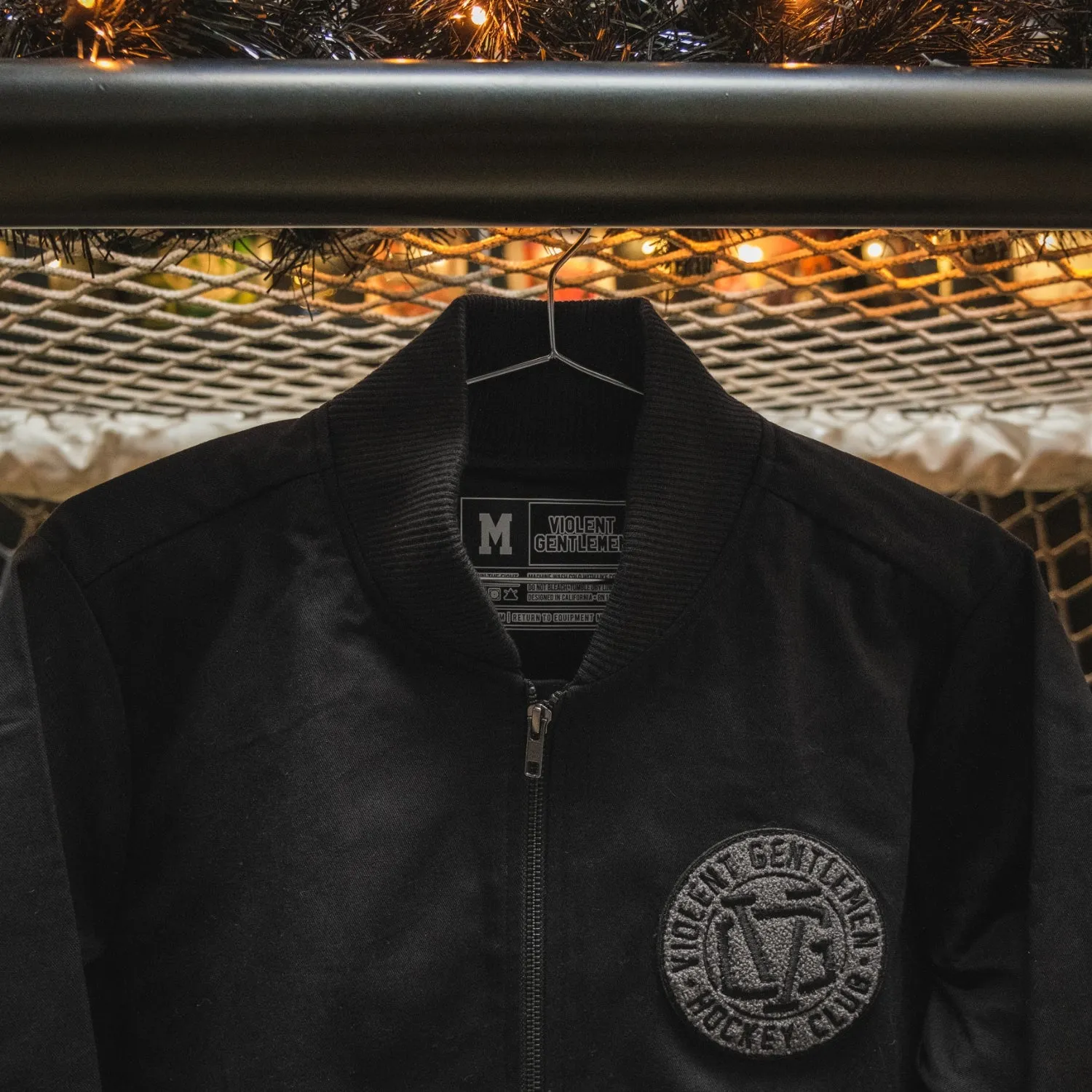 Blacked Out Faded Bomber Work Jacket