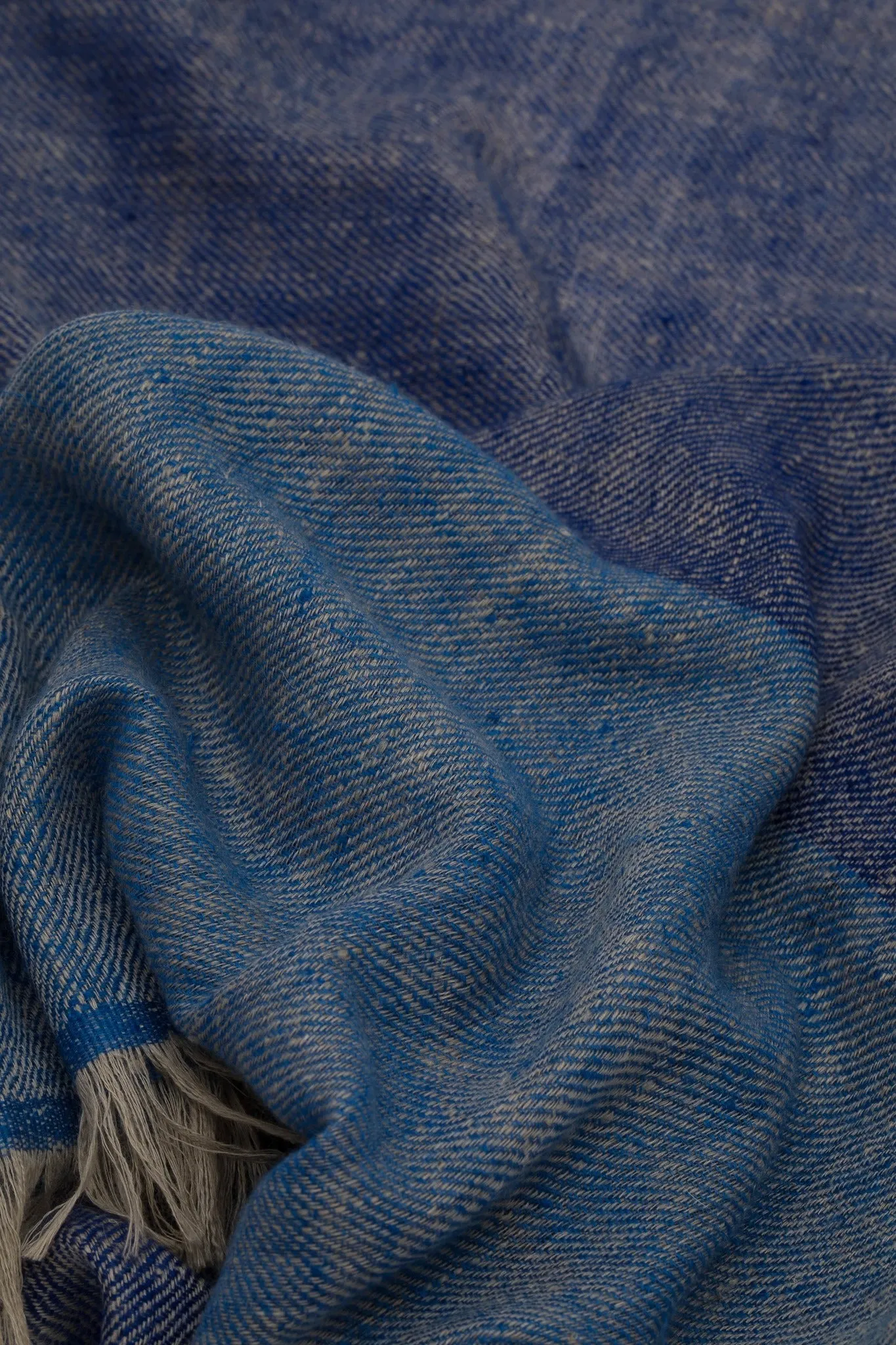 Blue Cashmere Scarf