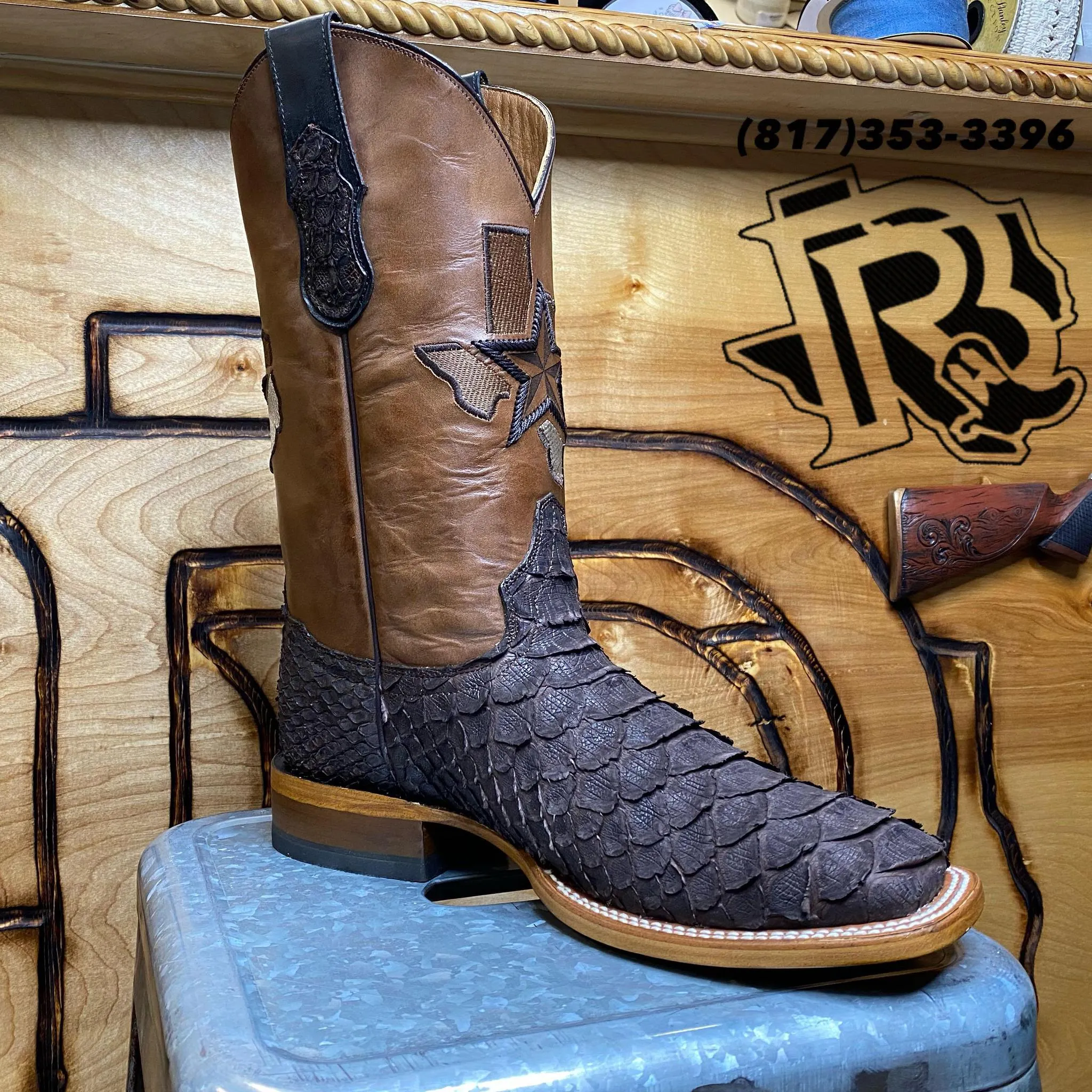 BR BROWN TEXAS EDITION 15 FOOT PITON ORIGNAL BOOTS