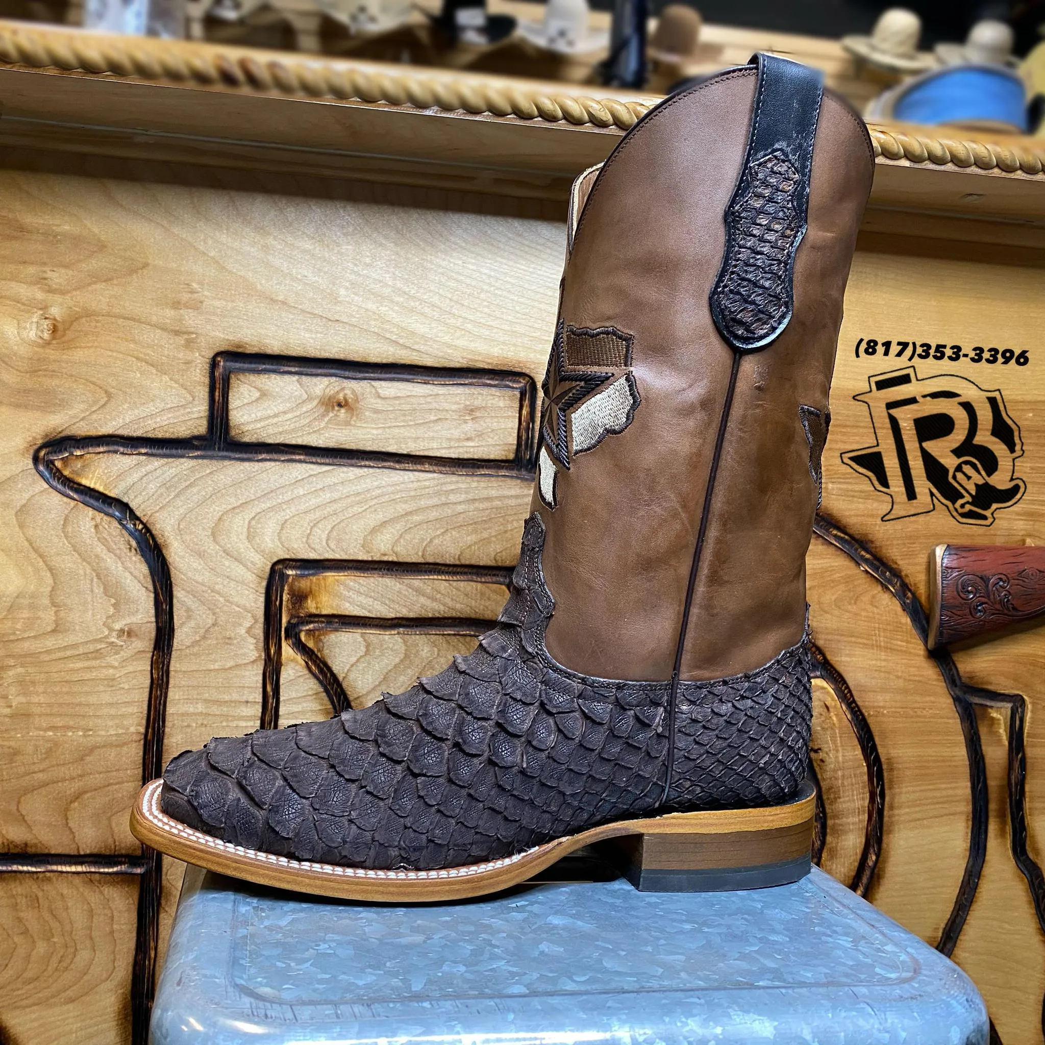 BR BROWN TEXAS EDITION 15 FOOT PITON ORIGNAL BOOTS