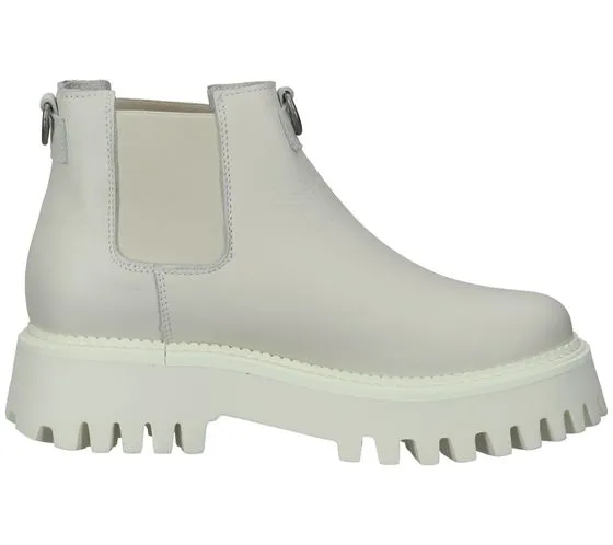 Bronx Groovy Bottines Chelsea basses à plateforme pour femme 47377-A 5 Blanc