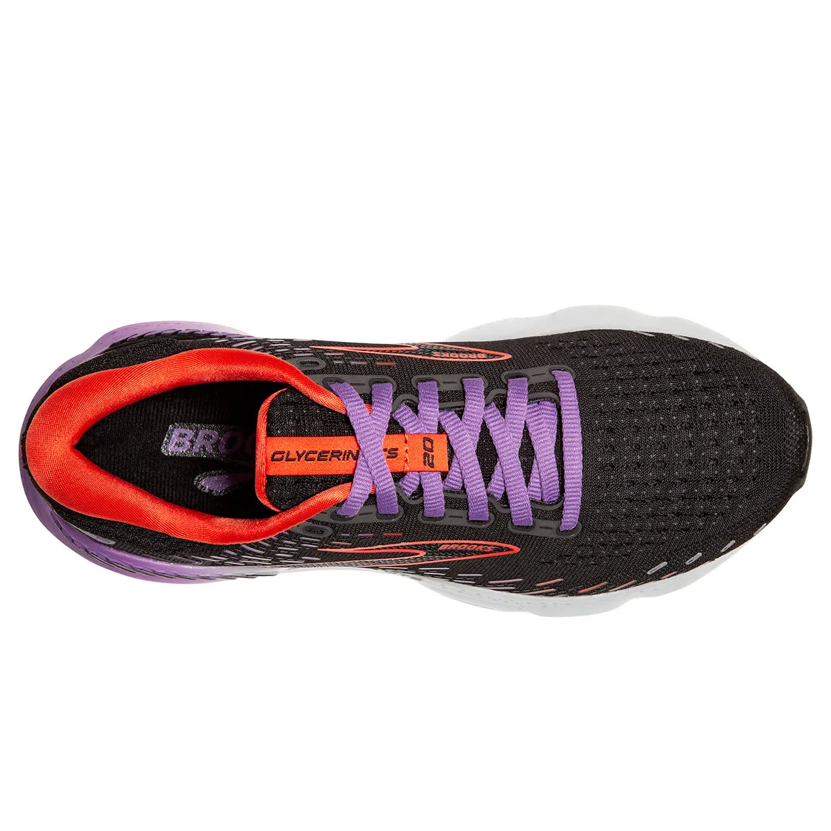 Brooks Glycerin GTS 20 Womens | Black/bellflower/fiesta