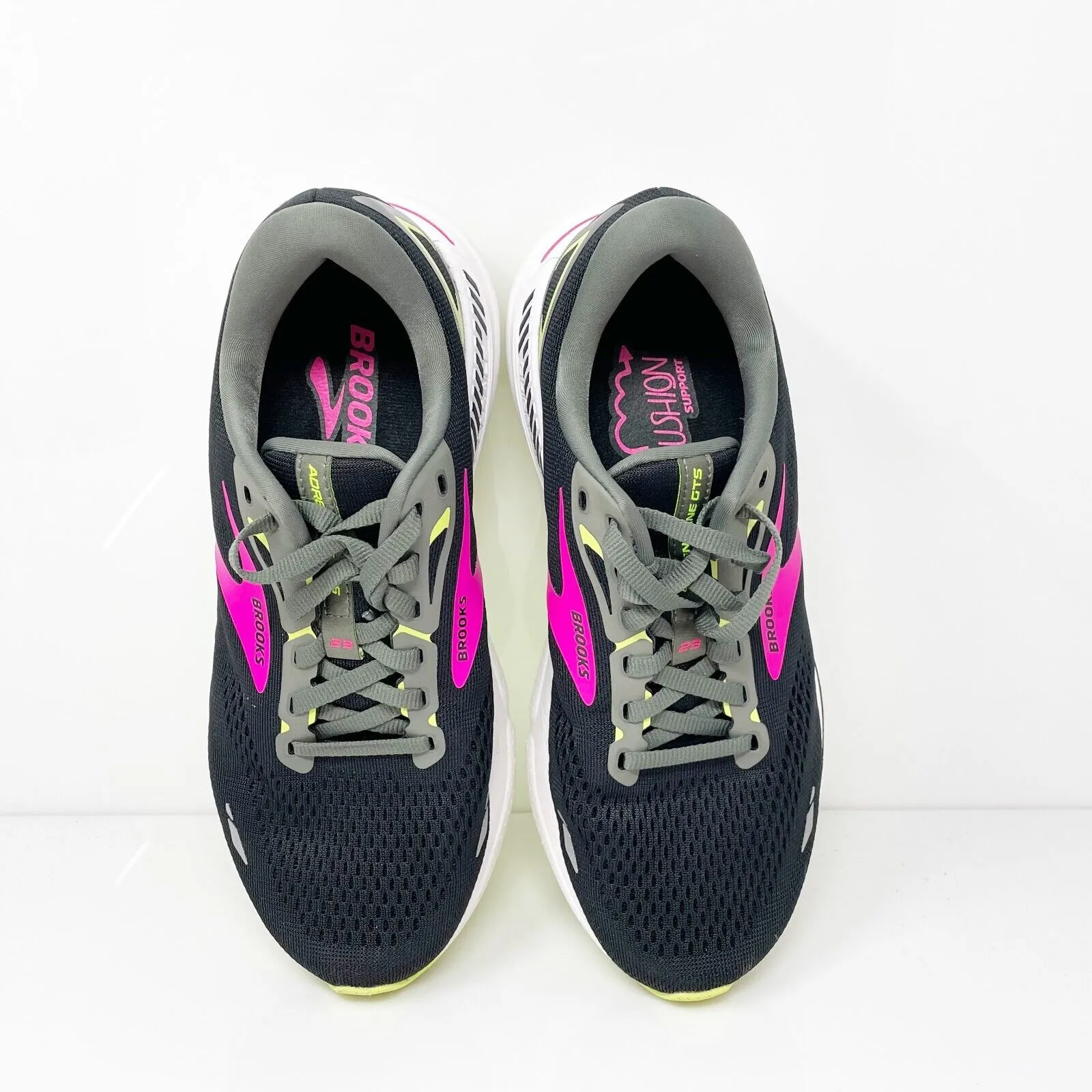 Brooks Womens Adrenaline GTS 23 1203811D037 Black Running Shoes Sneakers 8.5 D