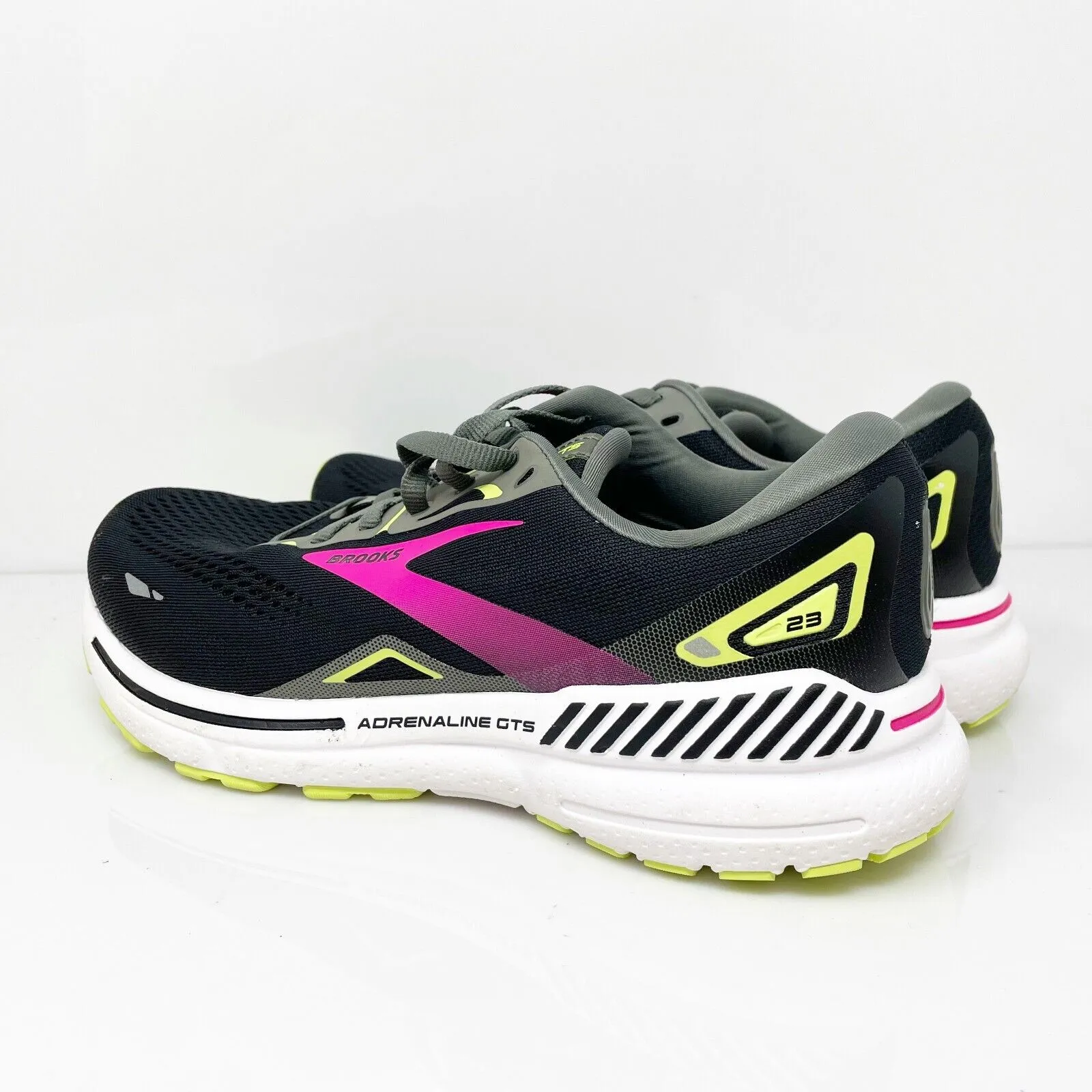 Brooks Womens Adrenaline GTS 23 1203811D037 Black Running Shoes Sneakers 8.5 D