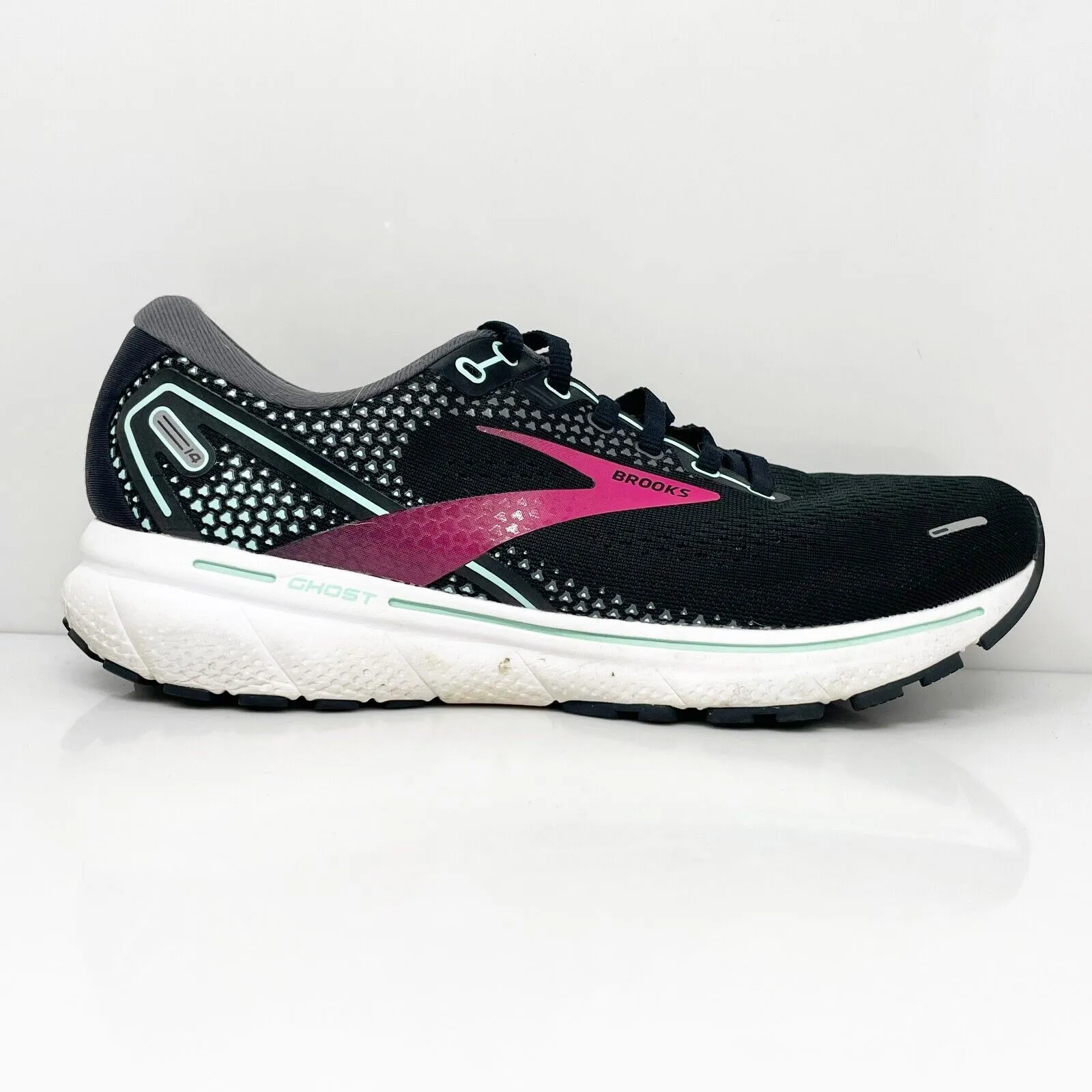 Brooks Womens Ghost 14 1203561B013 Black Running Shoes Sneakers Size 9.5 B