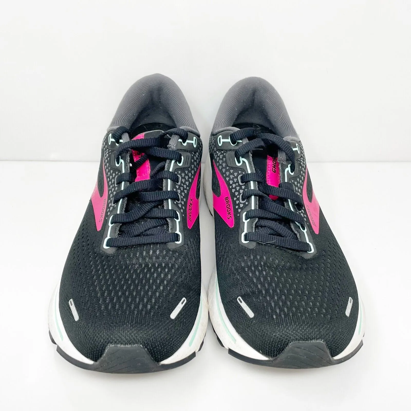 Brooks Womens Ghost 14 1203561B013 Black Running Shoes Sneakers Size 9.5 B