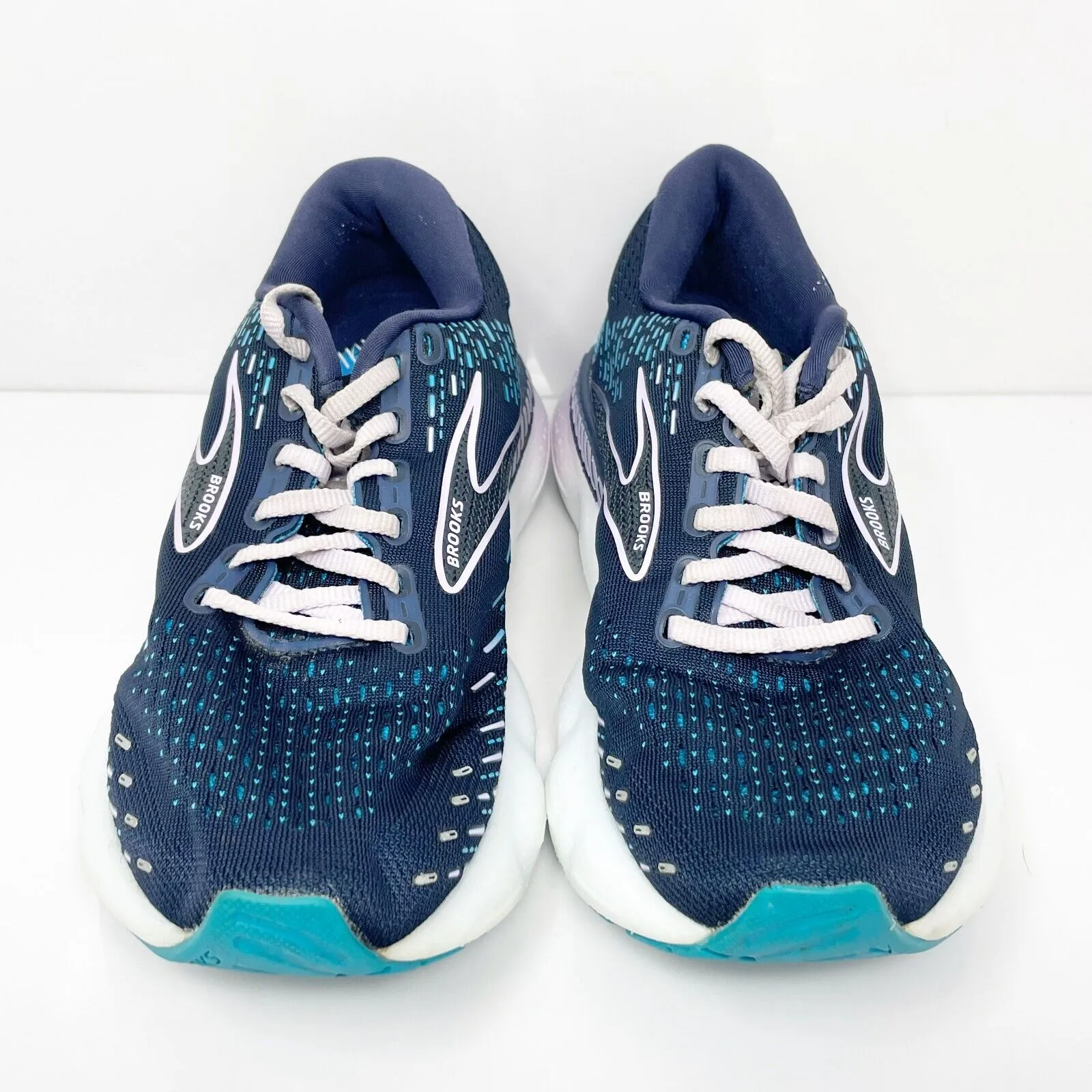 Brooks Womens Glycerin GTS 20 1203701D499 Blue Running Shoes Sneakers Size 6.5 D