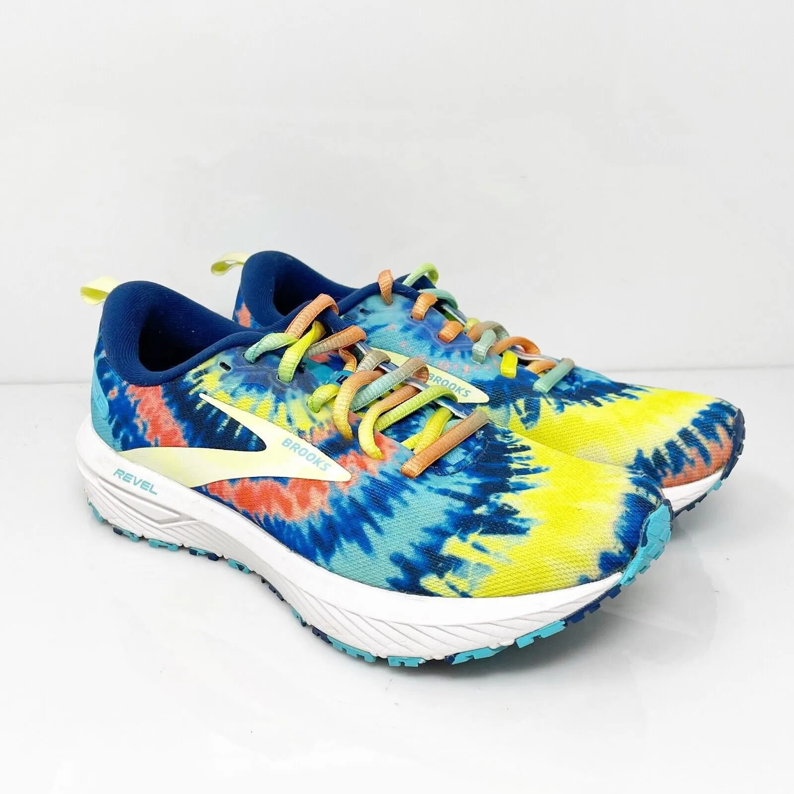 Brooks Womens Revel 6 1203861B438 Multicolor Running Shoes Sneakers Size 7.5 B