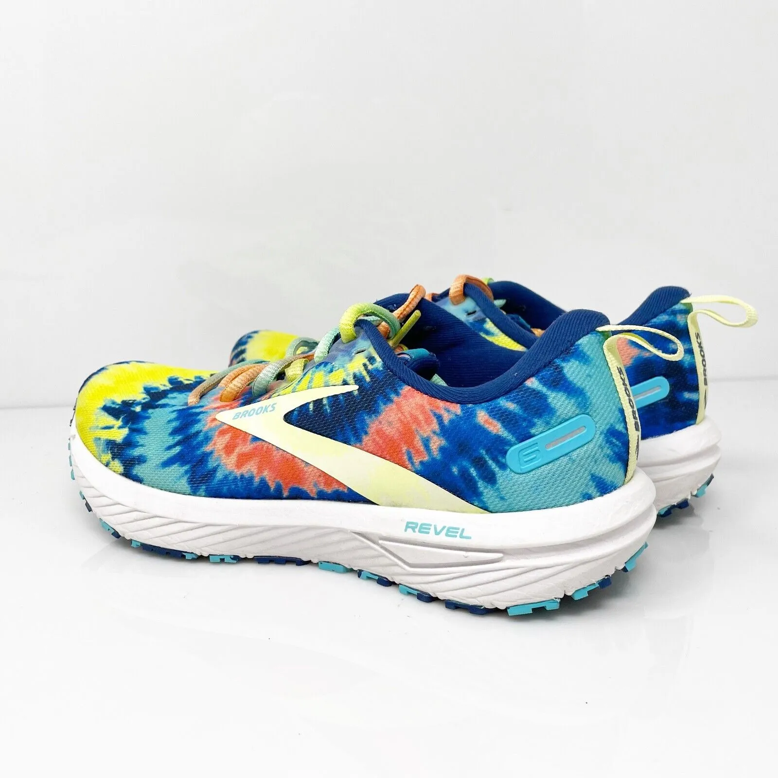 Brooks Womens Revel 6 1203861B438 Multicolor Running Shoes Sneakers Size 7.5 B