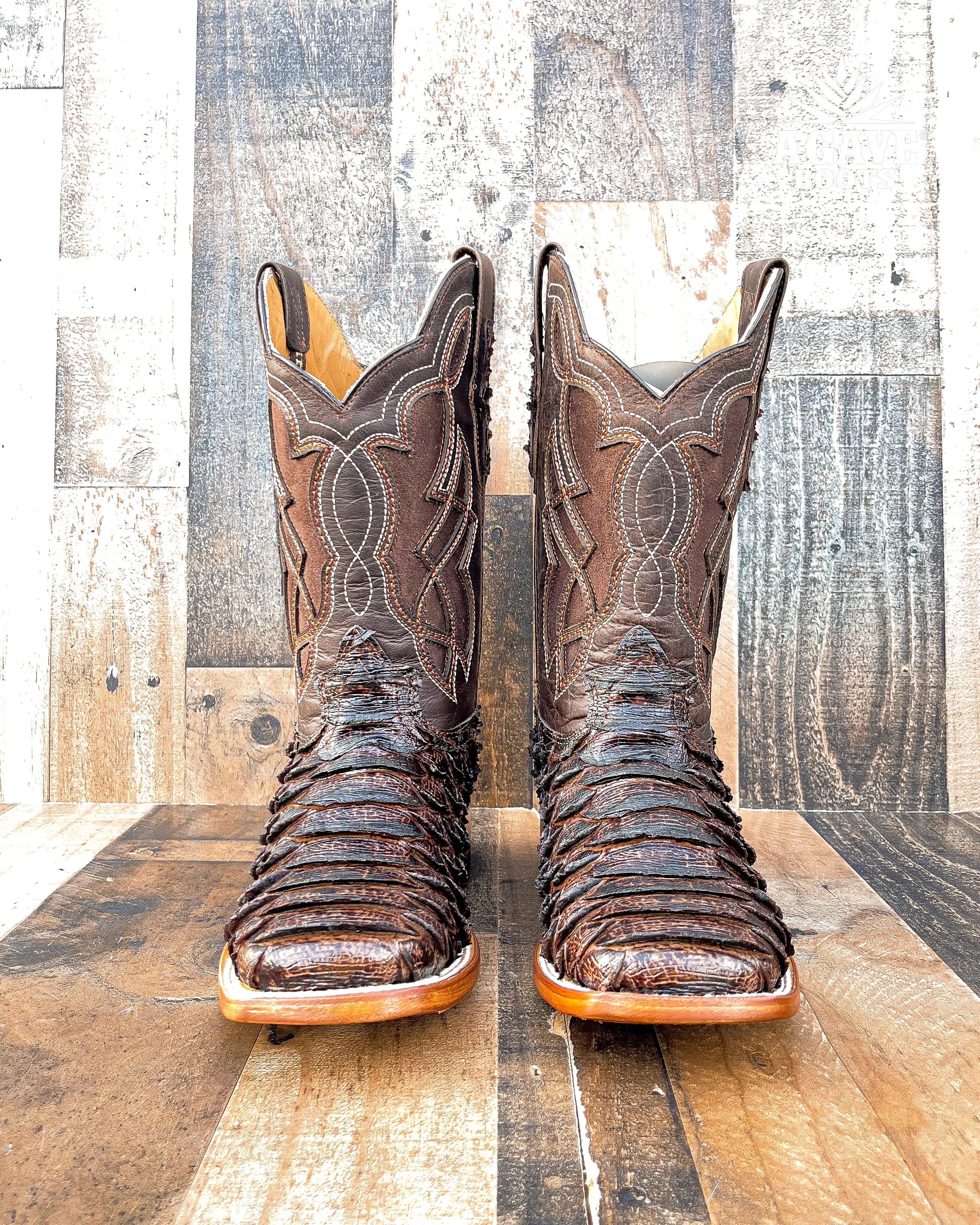 BROWN PYTHON | MEN SQUARE TOE WESTERN COWBOY BOOTS