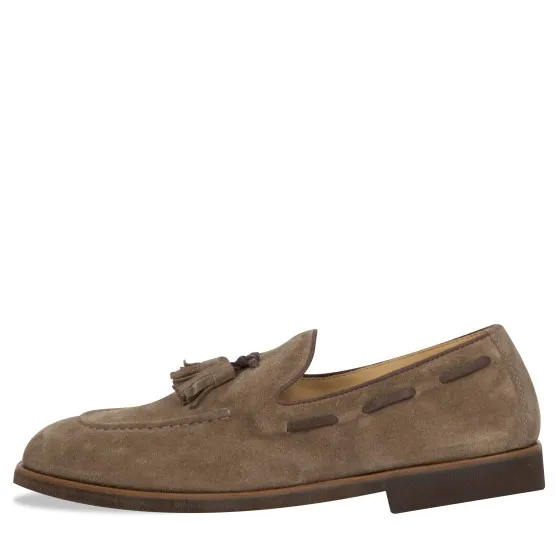 BRUNELLO CUCINELLI 'Suede' Loafers Brown