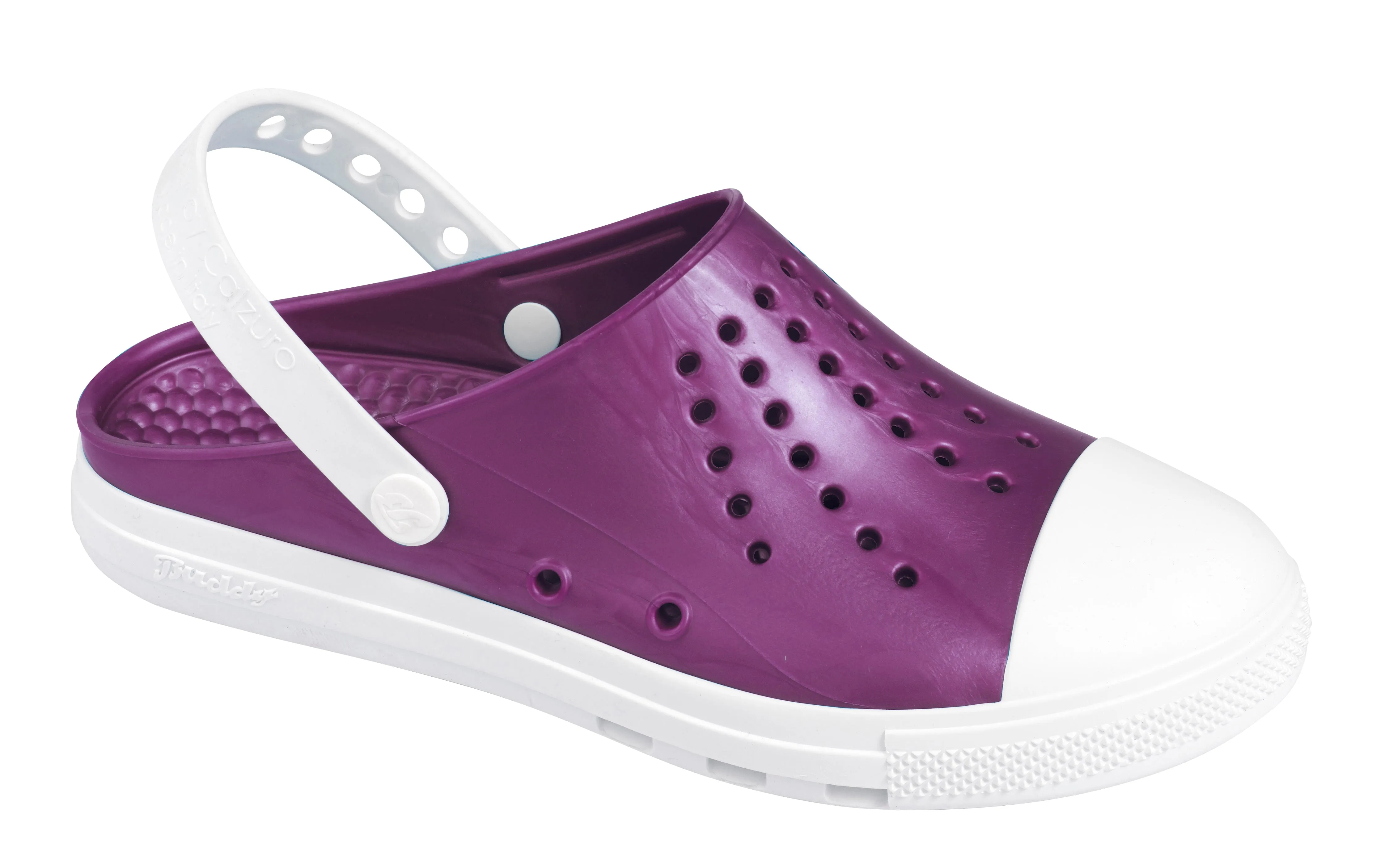 Calzuro Buddy clogs - Metal Purple/White