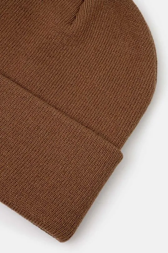 Carhartt WIP beanie Short Watch Hat brown color I017326.2YXX