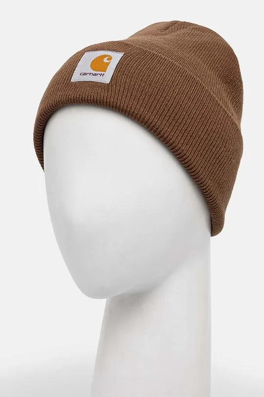 Carhartt WIP beanie Short Watch Hat brown color I017326.2YXX