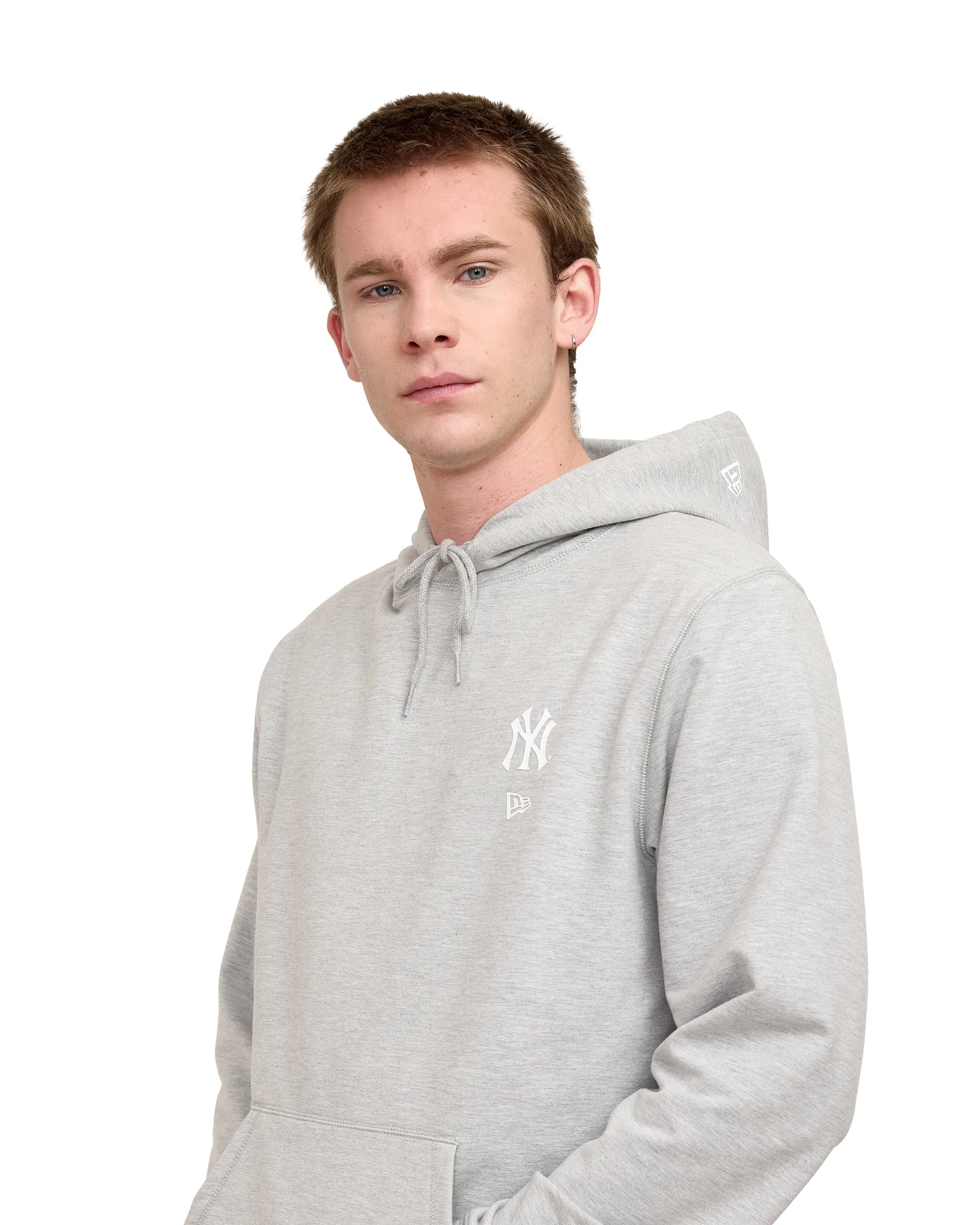 Chicago Cubs Logo Essentials Tonal Gray Hoodie