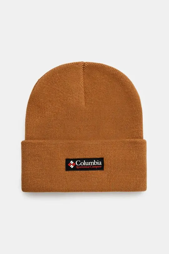 Columbia beanie City Trek Heavyweight brown color