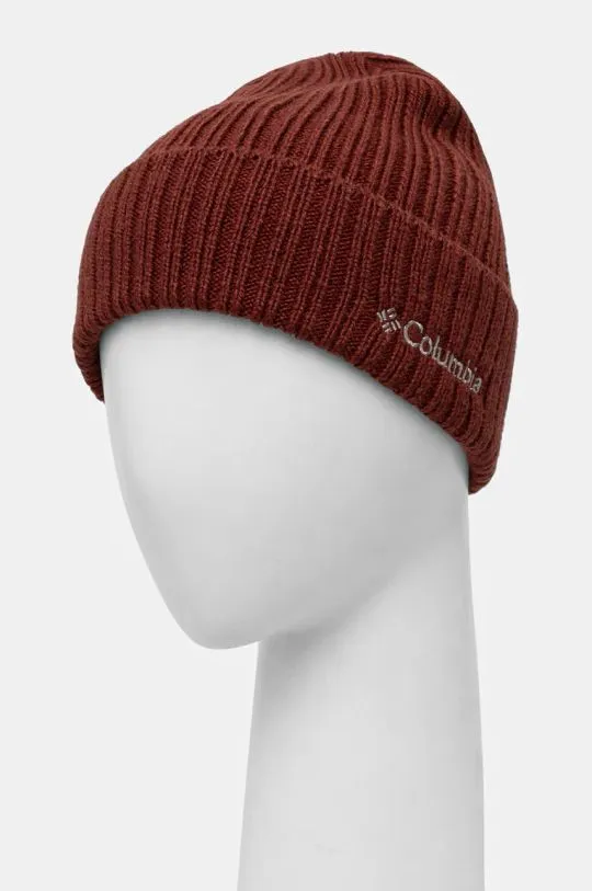 Columbia beanie Watch Cap maroon color 1464091