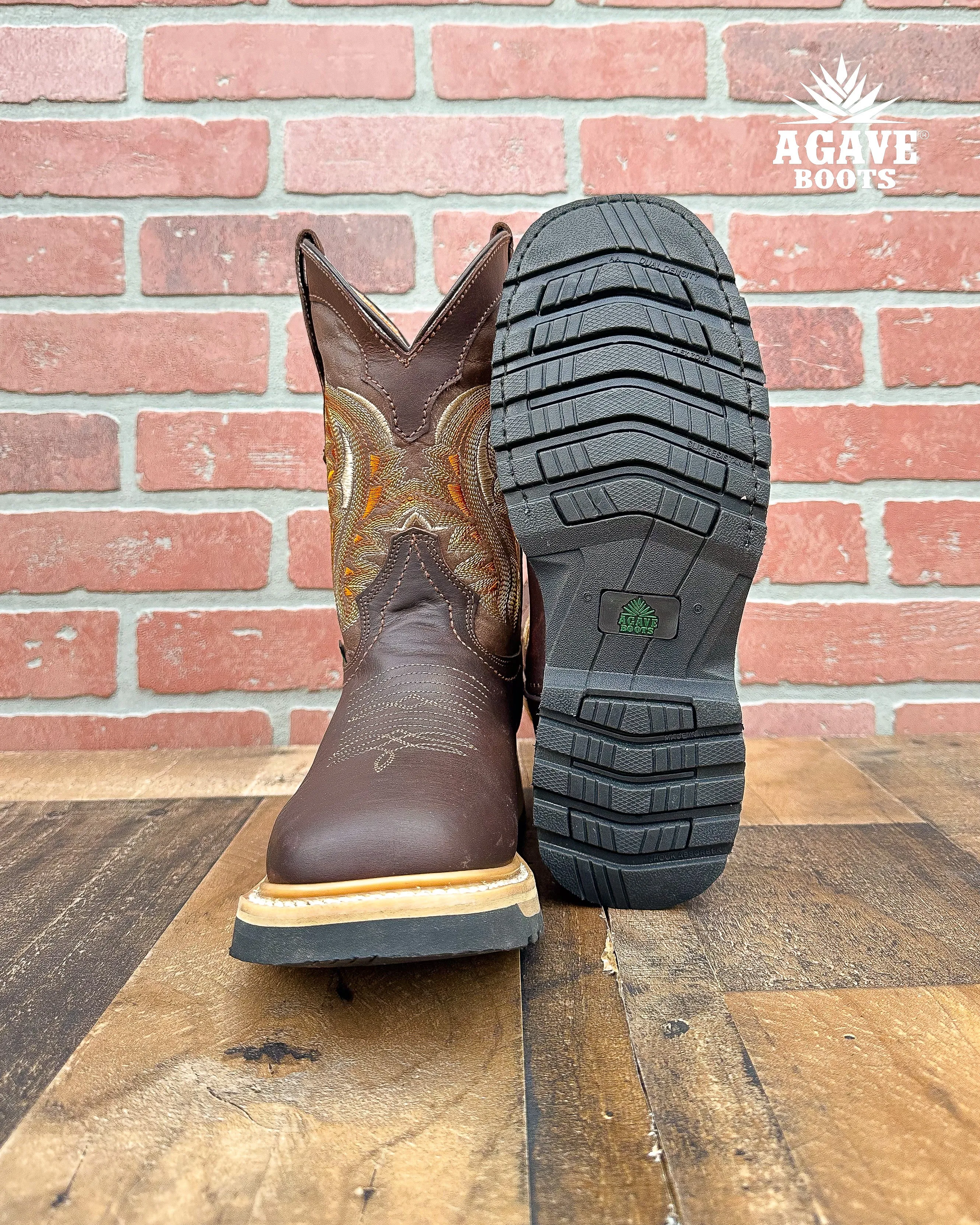 DARK BROWN (STEEL TOE) | MEN WORK BOOTS