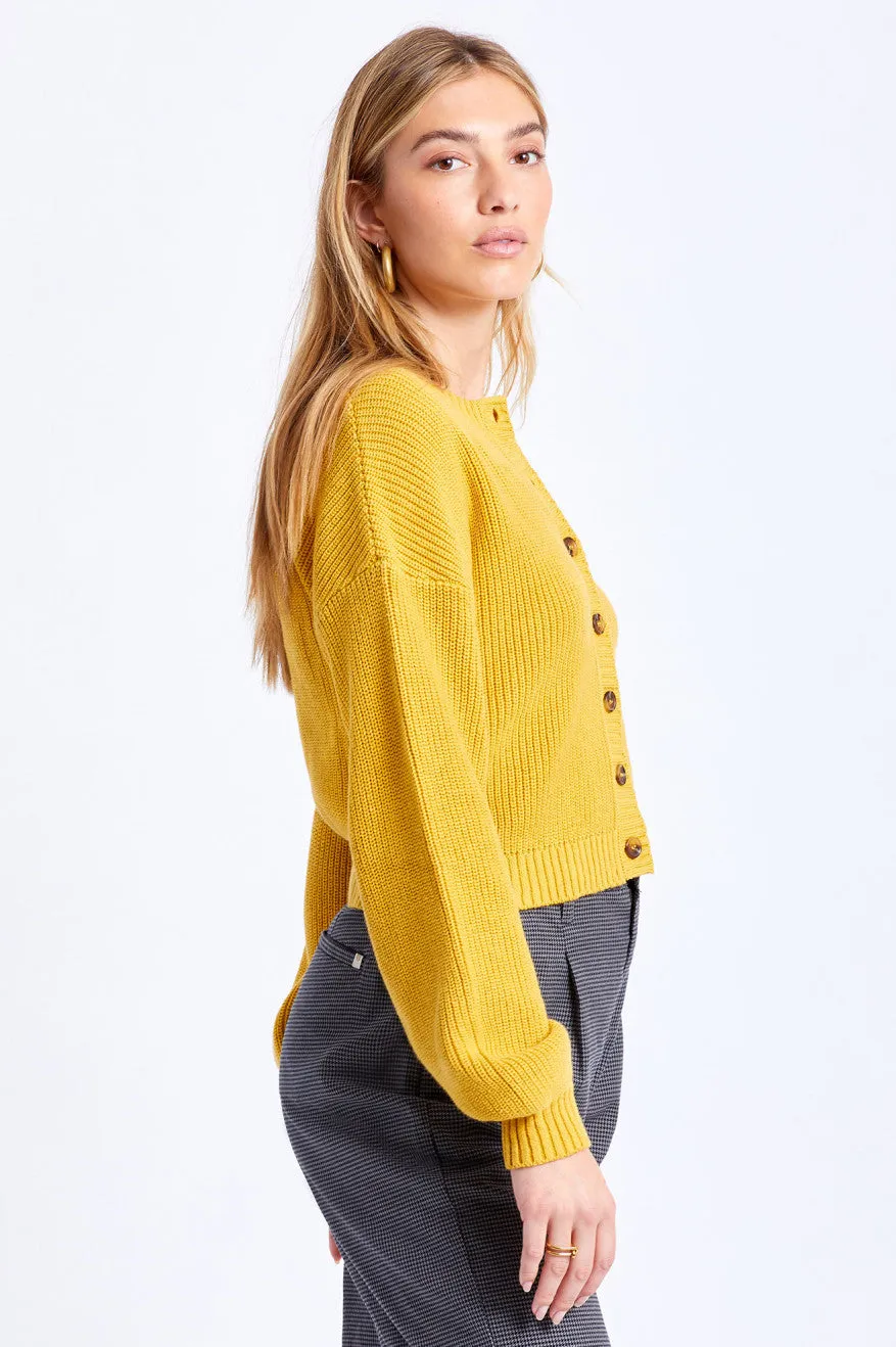 Domino Cardigan - Lemon Curry