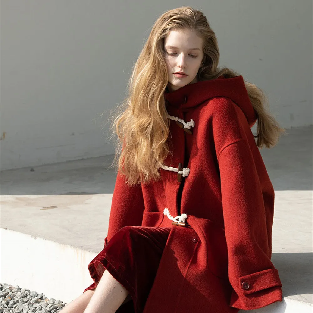 Double Faced Woolen Coat Women