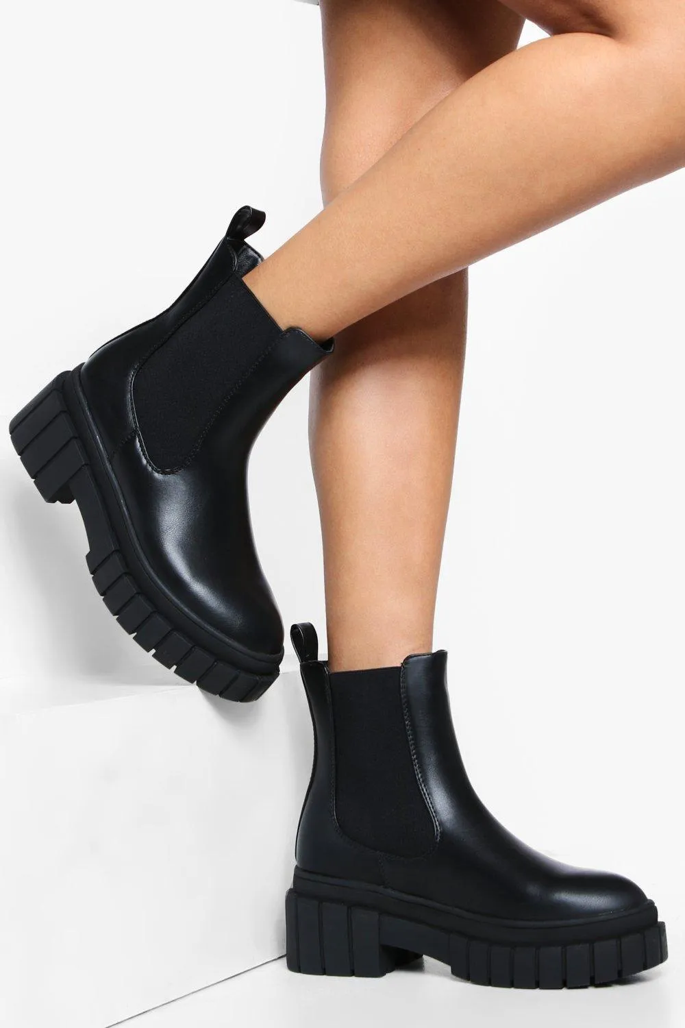 Extreme Chunky Sole Chelsea Boots