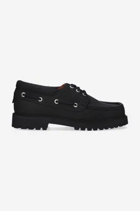 Filling Pieces leather loafers FP Boatshoe black color 47928901847