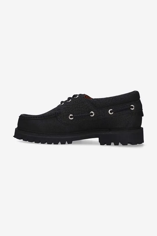 Filling Pieces leather loafers FP Boatshoe black color 47928901847