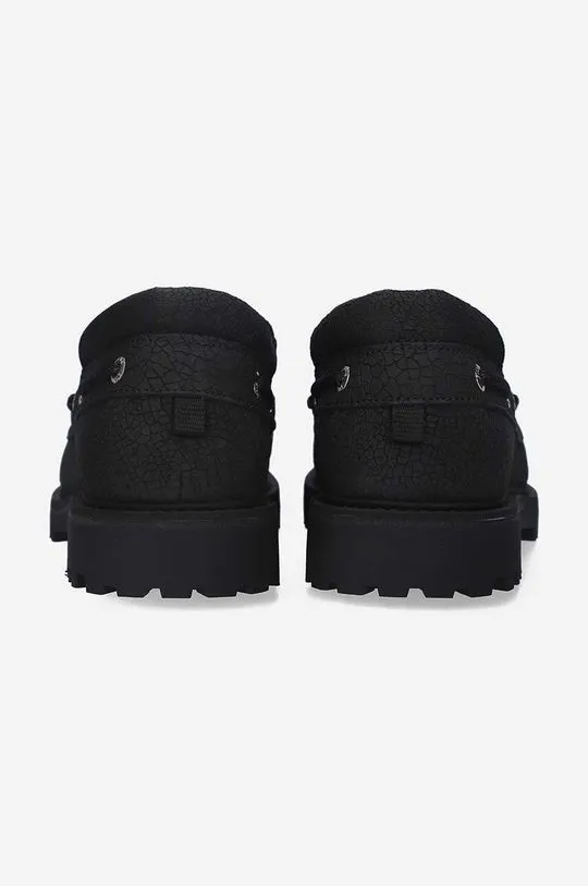 Filling Pieces leather loafers FP Boatshoe black color 47928901847