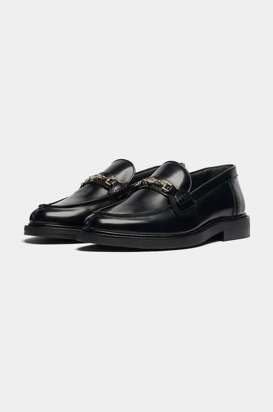 Filling Pieces leather loafers Loafer Polido women's black color 44233191847