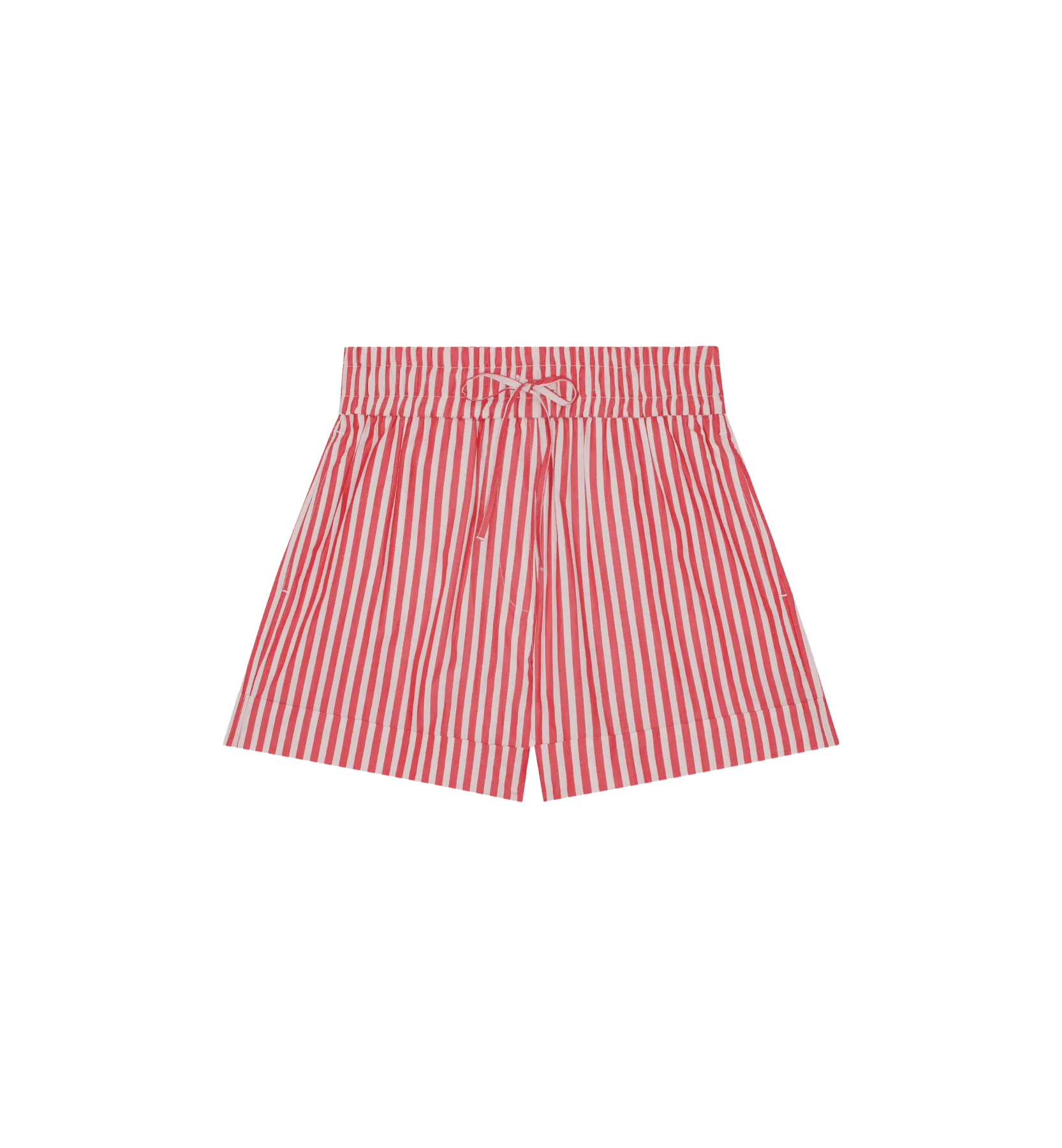 GANNI Red Stripe Shorts