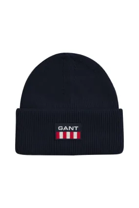 Gant Unisex Retro Shield Beanie Evening Blue