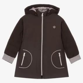 Girls Dark Grey Padded Coat