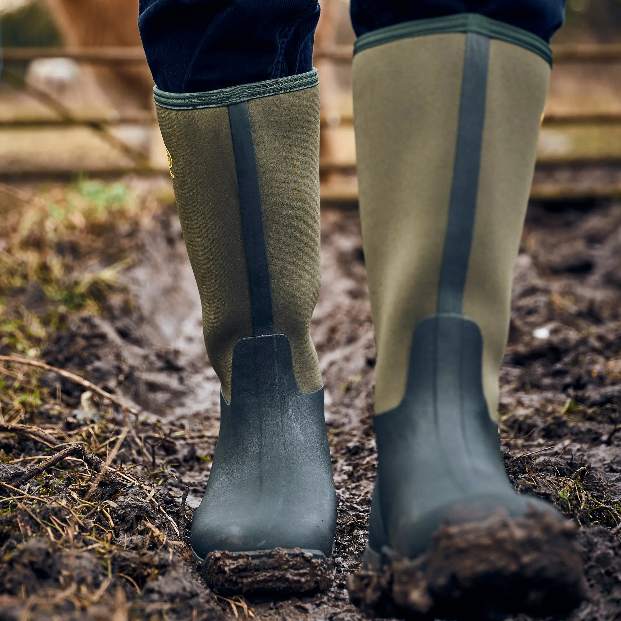 Grubs Boots Frostline Unisex Classic Wellies - Green