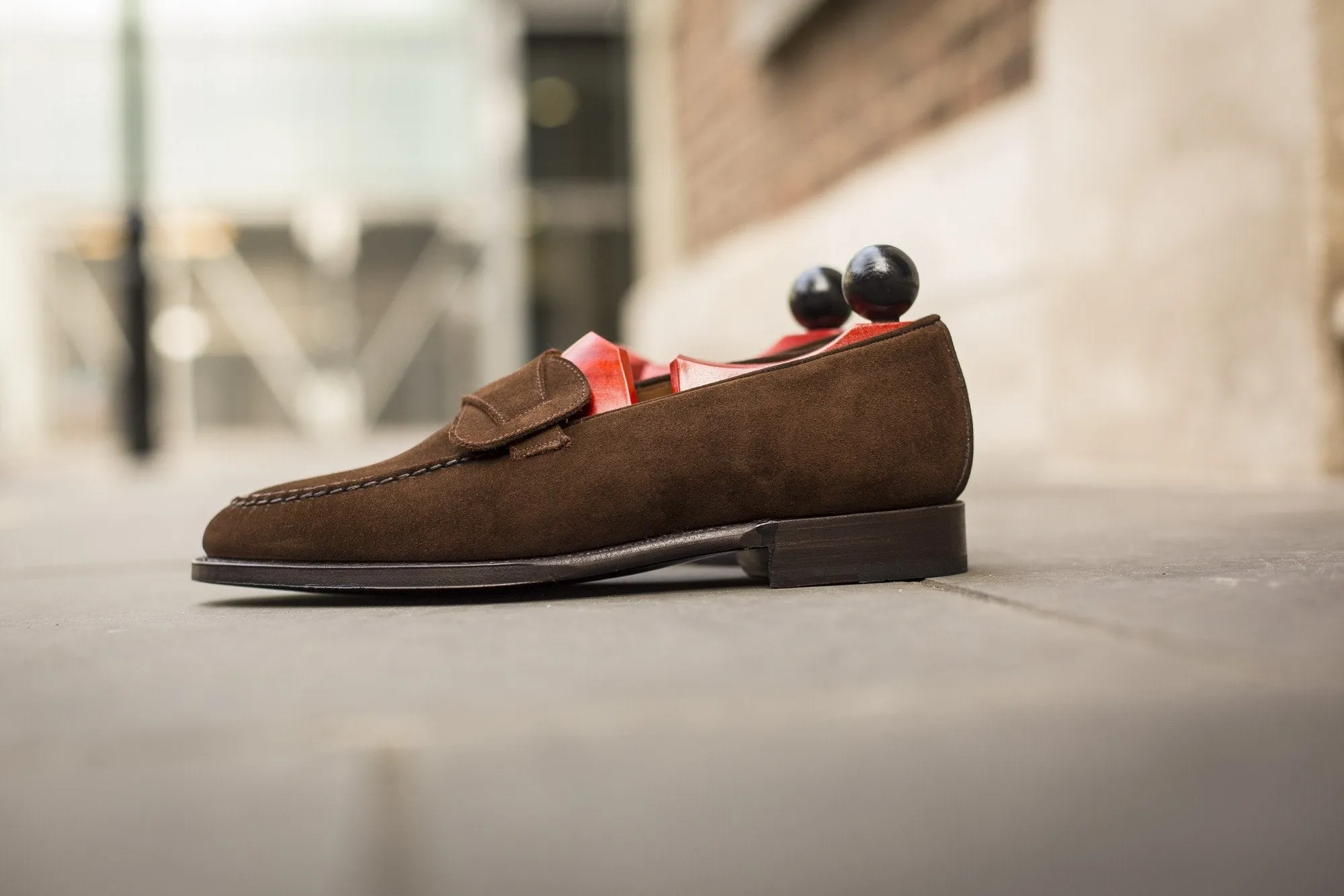 Hawthorne - MTO - Dark Brown Suede - TMG Last - Single Leather Sole