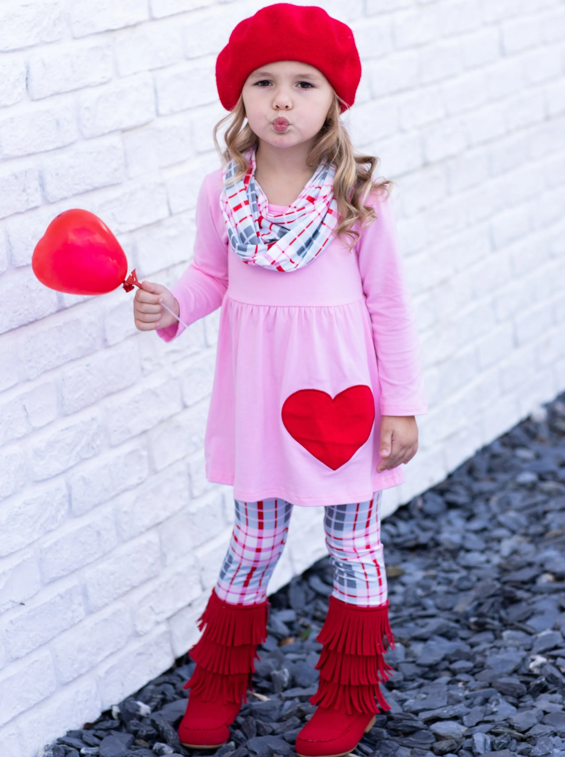 Heart Thief Tunic, Scarf and Legging Set