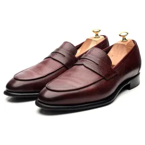 Herring Burgundy Leather Loafers UK 10.5